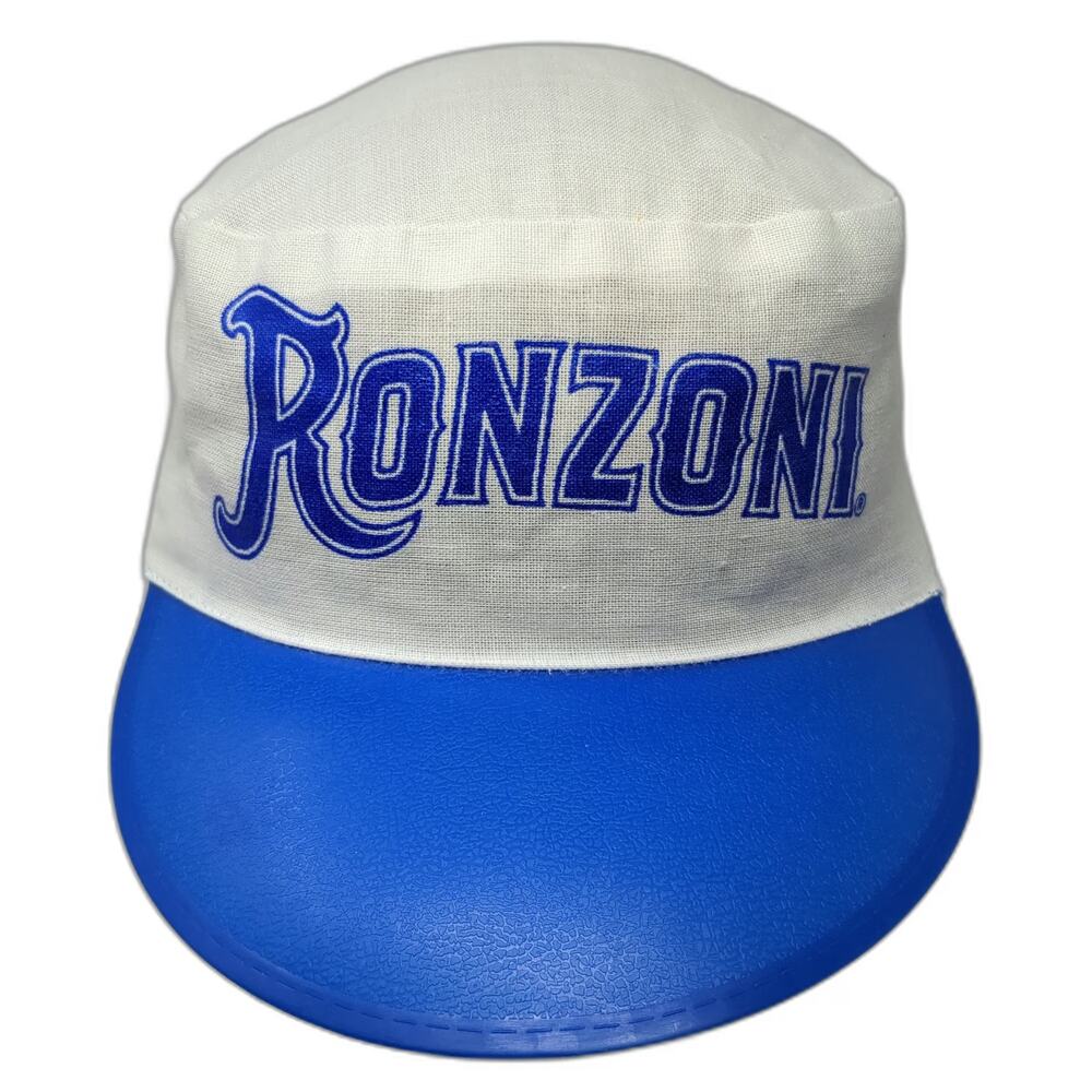 Ronzoni Army Cap White Blue One Size 1992 New York City Marathon Pasta Hat